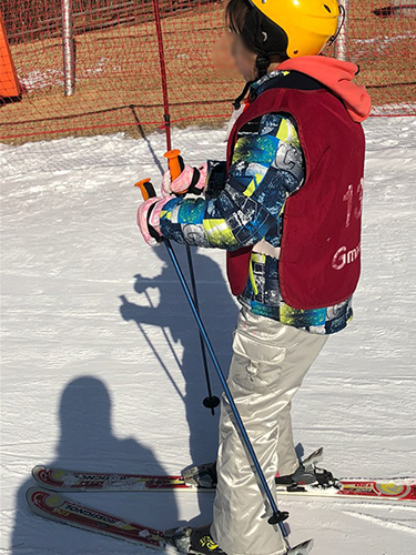 스키타는 학생의 모습